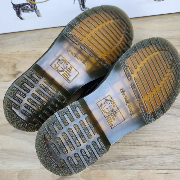 ☔️🩵NIB Dr. Martens Black & Rich Purple Floral Jacquard Penton Loafers Size 8 - Picture 12 of 15